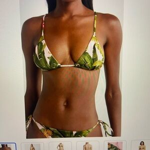 Farm Rio Size M. Banana Leaves Bikini